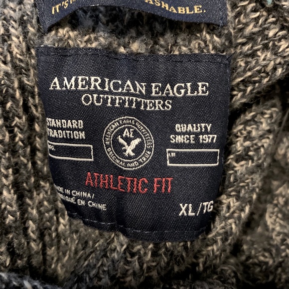 Men’s knitt sweater with collar - Picture 2 of 2